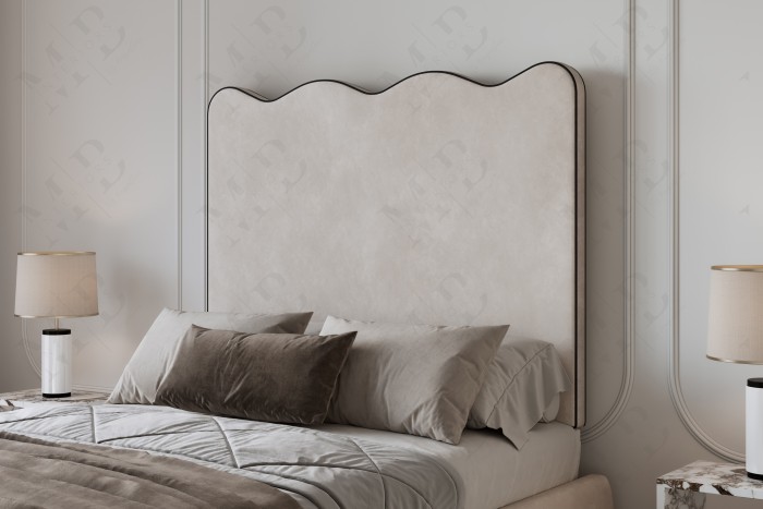 Wave Wall Mount Upholstered Headboard | Magna Beds