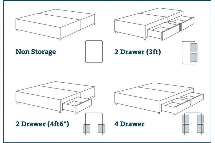 Chenille Divan Base Chenille Divan Base