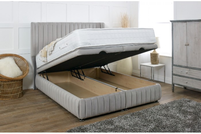 Amelia Linear Ottoman Divan and Headboard | Magna Beds