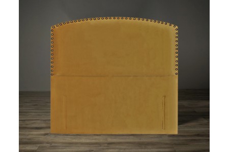 Poire Art Deco Upholstered Floor Standing Headboard