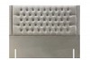 Lipped Chesterfield Upholstered Floor Standing Headboard