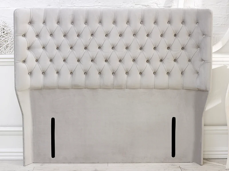 Winged chesterfield headboard